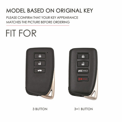 For Lexus 4-button Hallmo Car Cowhide Leather Key Protective Cover Key Case, C129