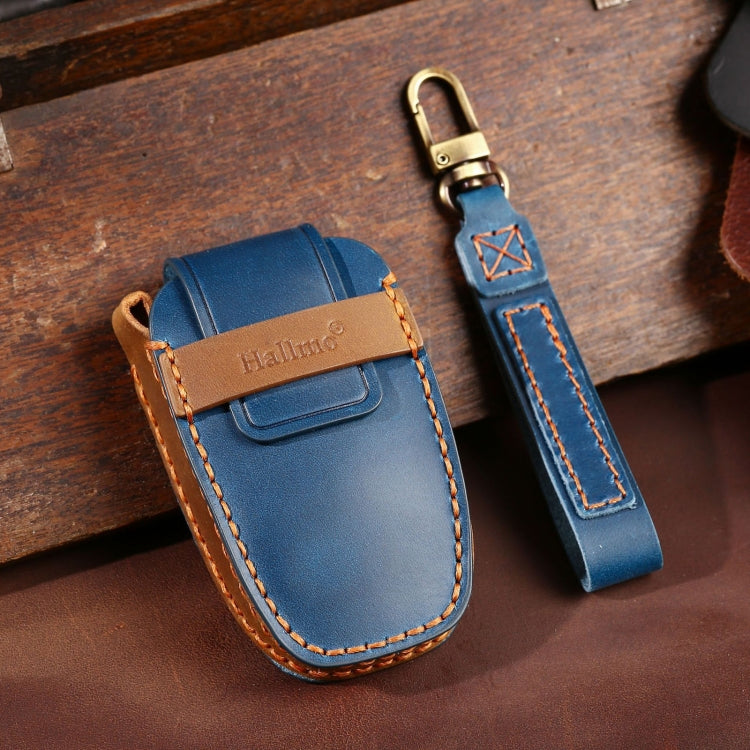 For Lincoln Hallmo Car Cowhide Leather Key Protective Cover Key Case, C224
