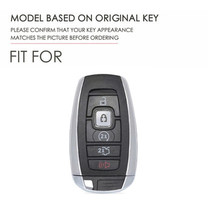 For Lincoln Hallmo Car Cowhide Leather Key Protective Cover Key Case, C224