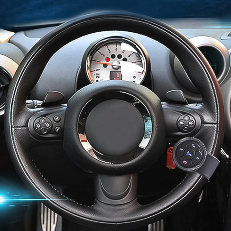 Universal Strap Shape Steering Wheel Remote Control Car Multimedia Wireless Button Remote Control, Strap Shape Black, Strap Shape Silver