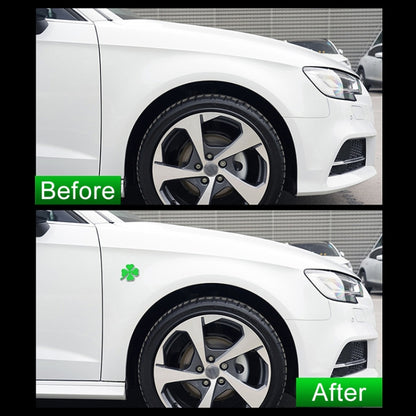2pcs Four Leaf Clover Luck Symbol Badge Labeling Sticker Styling Car Decoration, Size: 2x2x0.2cm, Size: 2x2x0.2cm