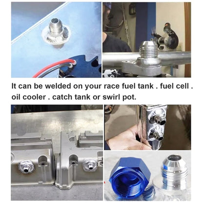 AN4 Car Oil Pipe Joint Breathable Pot Connector, AN4