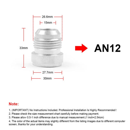 AN12 Car Oil Pipe Joint Breathable Pot Connector, AN12