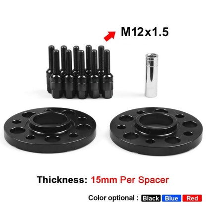 For Mercedes-Benz 15mm Car Modified Wheel Hub Flange Center Wheel Spacer with M12x1.5 Screws, 15mm