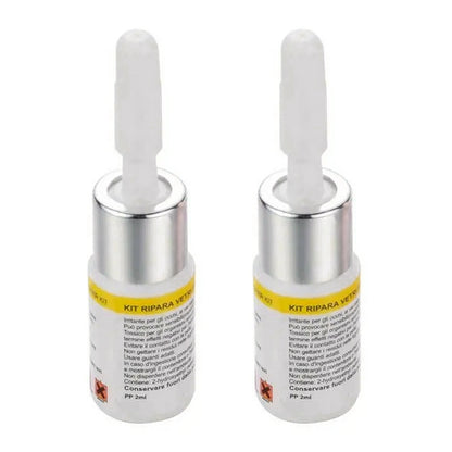2 in 1 3ml Paintless Dent Removal Car Window Windshield Repair Fluid with Tool, 2 in 1 Repair Fluid (White), 2 in 1 Repair Fluid (Black)