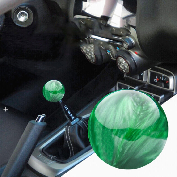 Car Modified Marble Star Gear Head Shifter Cover with Adapter, Light Green, Light Blue, Purple, Pink, Green
