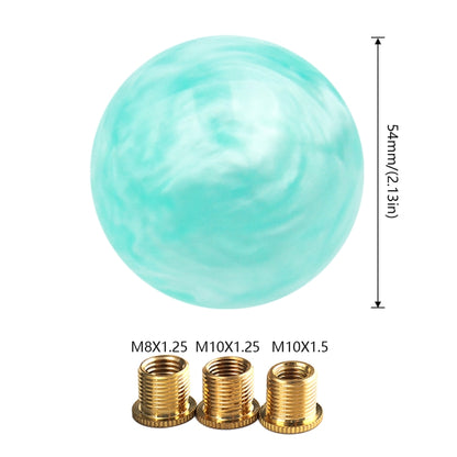Car Modified Marble Star Gear Head Shifter Cover with Adapter, Light Green, Light Blue, Purple, Pink, Green