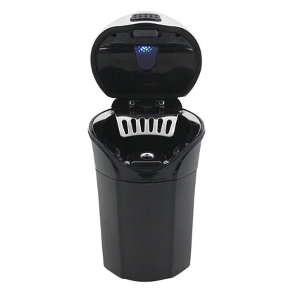 N12B Car Creative Ashtray Solar Power With Light And Cover Car Supplies, N12B