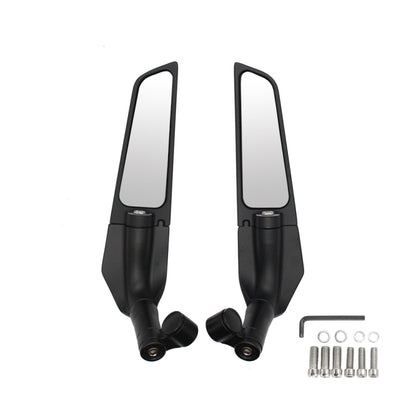 Motorcycle Modification Fixed Wind Wing Rearview Mirror, M-RM003 (Black)