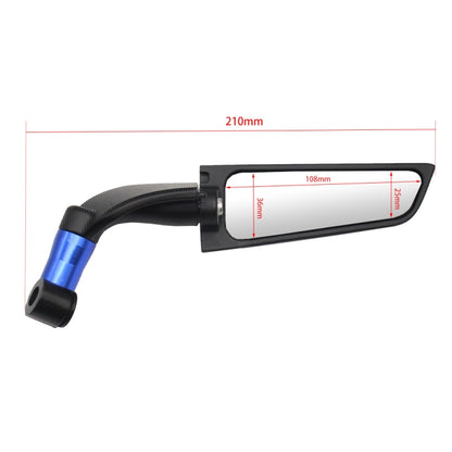 Motorcycle Modification Fixed Wind Wing Rearview Mirror, M-RM003 (Black)
