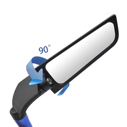 Motorcycle Modification Fixed Wind Wing Rearview Mirror, M-RM003 (Black)