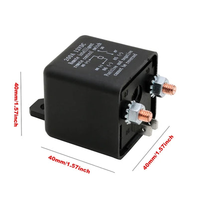 ZL180 12V 200A Car Relay Remote Rireless Battery Isolator with Battery Clip x 2 & Remote Control x 2, 12V 200A  with Battery Clip x 2 & Remote Control x 2