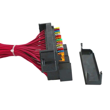 Car 15-way Fuse Box with 4-way 12V 40A Relay, 12V 40A