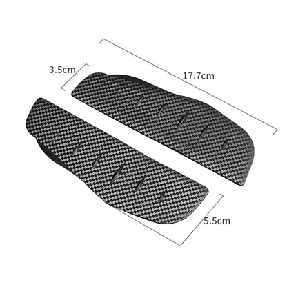 Car Rear View Mirror Rain Eyebrow Cover Catering Mirror PVC Carbon Fiber Pattern Rain Shield, DM-119