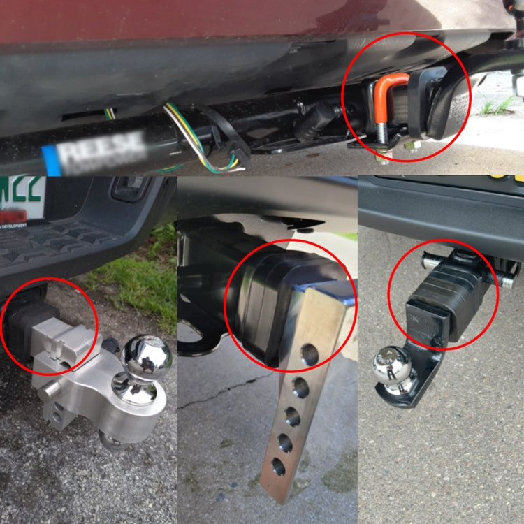 CP-3015 3 in 1 Car 2 inch Trailer Hitch Receiver Silencer Pad, 3 in 1