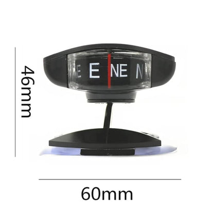 LC35 Vehicle Compass Car Ornament with Suction Cup & Sticker, LC35