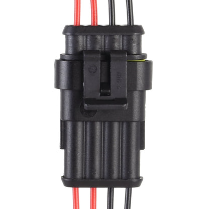10pcs 3P Car Waterproof Plug Car Connector Plug-In, Length：10cm, 4P