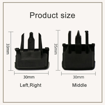 For Toyota Corolla Left-hand Drive Car Left and Right Air Conditioning Air Outlet Paddle, For Toyota Corolla (Black), For Toyota Corolla (Beige)