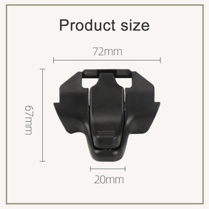Car Window Shade Fixing Buckle for Land Rover Freelander 2, Left Driving, Style:Flat