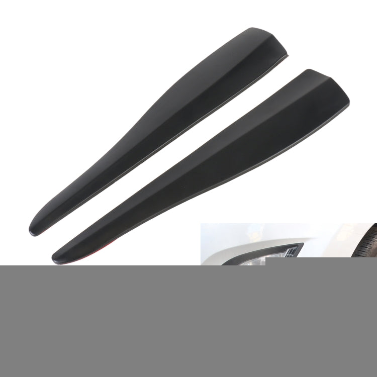 1 Pair Car Solid Color Silicone Bumper Strip, Style: Short, Solid Color