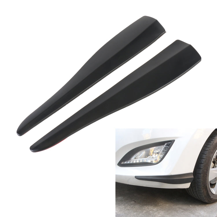 1 Pair Car Solid Color Silicone Bumper Strip, Style: Short, Solid Color