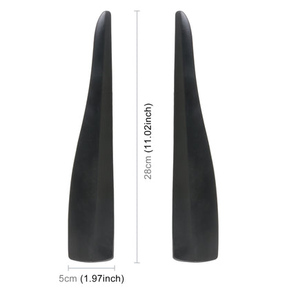 1 Pair Car Solid Color Silicone Bumper Strip, Style: Short, Solid Color