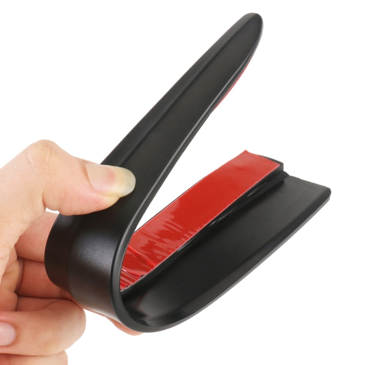 1 Pair Car Solid Color Silicone Bumper Strip, Style: Short, Solid Color