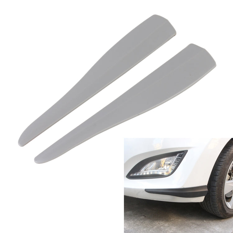 1 Pair Car Solid Color Silicone Bumper Strip, Style: Short, Solid Color