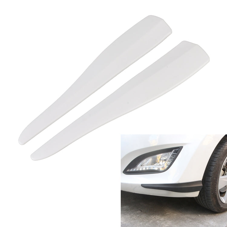 1 Pair Car Solid Color Silicone Bumper Strip, Style: Short, Solid Color