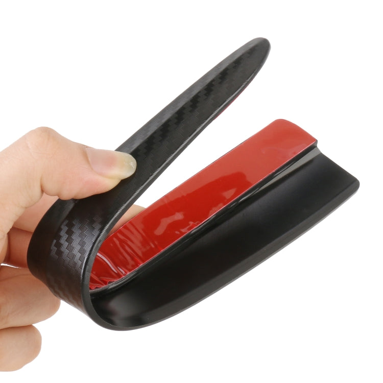 1 Pair Car Carbon Fiber Silicone Bumper Strip, Style: Short, Carbon Fiber