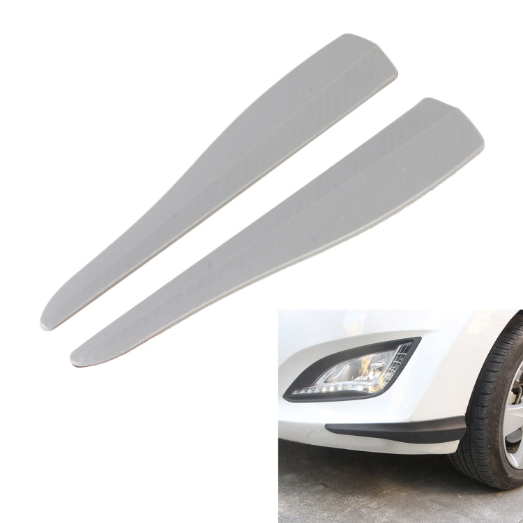 1 Pair Car Carbon Fiber Silicone Bumper Strip, Style: Short, Carbon Fiber