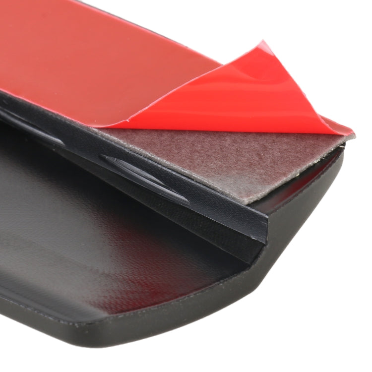 1 Pair Car Solid Color Silicone Bumper Strip, Style: Long, Solid Color