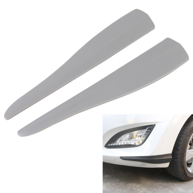 1 Pair Car Solid Color Silicone Bumper Strip, Style: Long, Solid Color