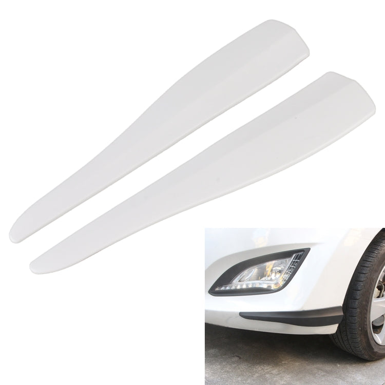 1 Pair Car Solid Color Silicone Bumper Strip, Style: Long, Solid Color