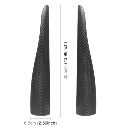 1 Pair Car Carbon Fiber Silicone Bumper Strip, Style: Long, Carbon Fiber