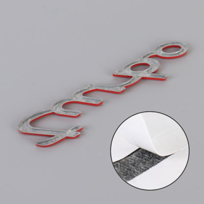 Car TURBO Personalized Aluminum Alloy Decorative Stickers, Size: 13x3x0.3cm