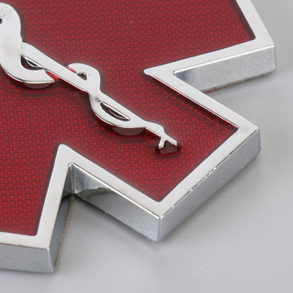Car Star of Life Personalized Aluminum Alloy Decorative Stickers, Size: 6.5x0.5cm