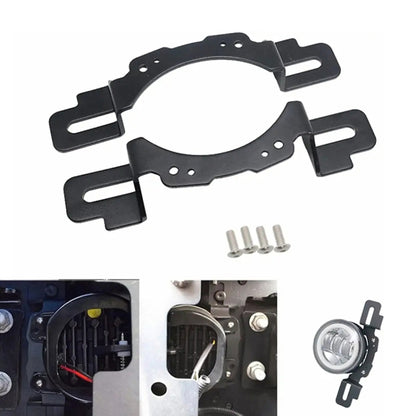 For Wrangler JK 2007-2017 Car Front Bumper Fog Light Mounting Bracket, For Jeep Wrangler JK 2007-2017