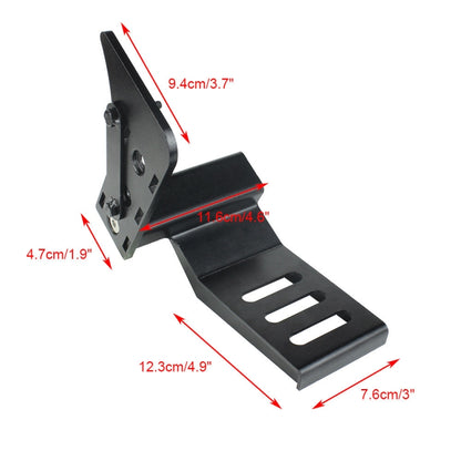 For Jeep Wrangler JL 2018-2019 Car Modification Curved Metal Left Foot Rest Pedal, For Jeep Wrangler JL 2018-2019 Curved Style