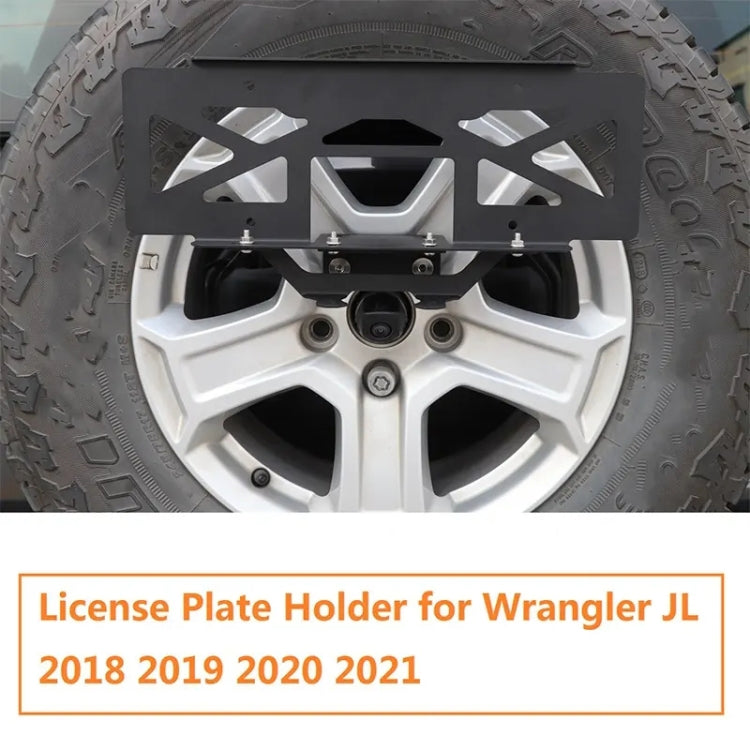 For Jeep Wrangler JL 2018-2019 Car Modified Tire License Plate Frame Mounting Bracket, For Jeep Wrangler JL 2018-2019 US Version