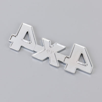 Car Number 4 x 4 Personalized Aluminum Alloy Decorative Sticker, Size: 9 x 3.5 x 2.3cm