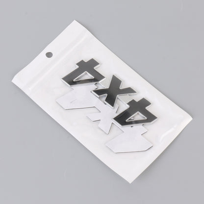 Car Number 4 x 4 Personalized Aluminum Alloy Decorative Sticker, Size: 9 x 3.5 x 2.3cm