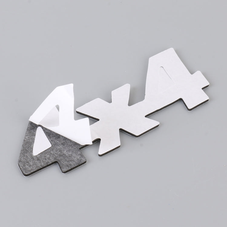 Car Number 4 x 4 Personalized Aluminum Alloy Decorative Sticker, Size: 9 x 3.5 x 2.3cm