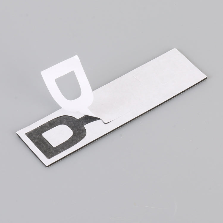 Car D4D Personalized Aluminum Alloy Decorative Stickers, Size:10 x 2.5cm, D4D