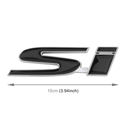 Car Si Metal Stickers Personalized Aluminum Alloy Decorative Stickers, Size:10 x 3cm