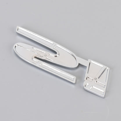 Car Si Metal Stickers Personalized Aluminum Alloy Decorative Stickers, Size:10 x 3cm