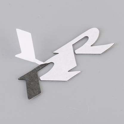 Car Dual R Metal Stickers Personalized Aluminum Alloy Decorative Stickers, Size:11 x 3.5cm