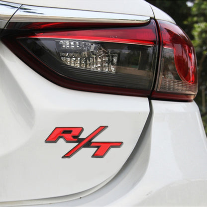 Car R / T Personalized Aluminum Alloy Decorative Stickers, Size:10.5 x 5cm
