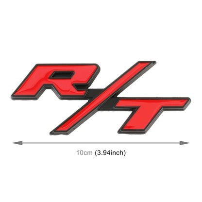 Car R / T Personalized Aluminum Alloy Decorative Stickers, Size:10.5 x 5cm