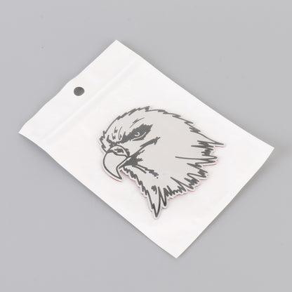 Car Owl Metal Stickers Personalized Aluminum Alloy Decorative Stickers, Size:8 x 7.5cm, Owl Stickers